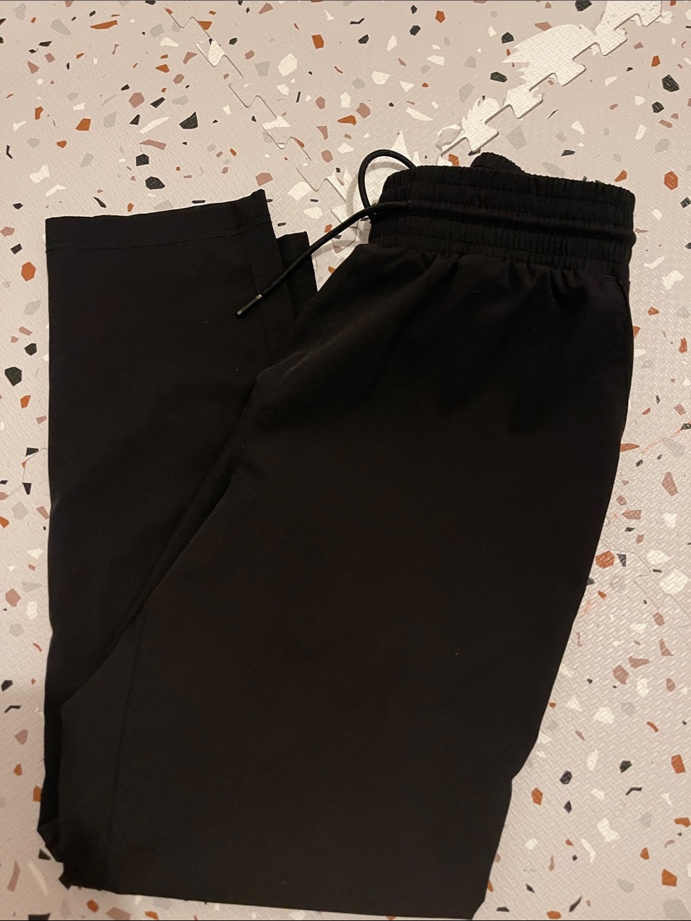 Everyday Black Women Jogger Pants with Drawstring Waist